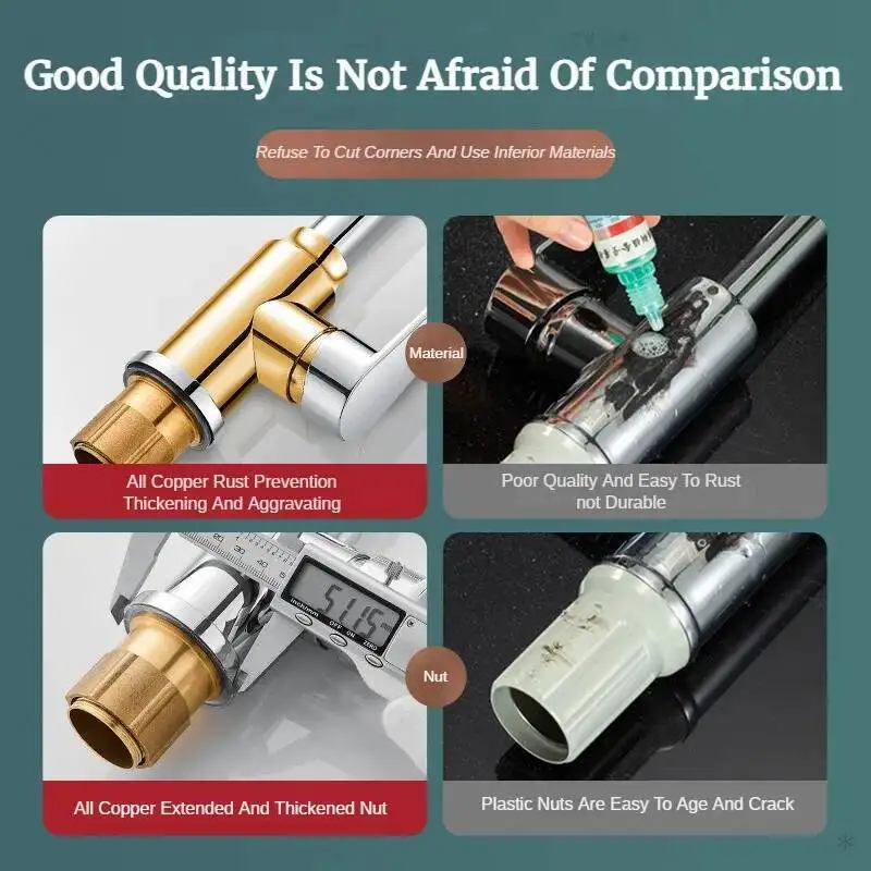 Torneira removível com cabeça flexível, torneira quente e fria, misturador manual preto para pia de cozinha adaptada para israel