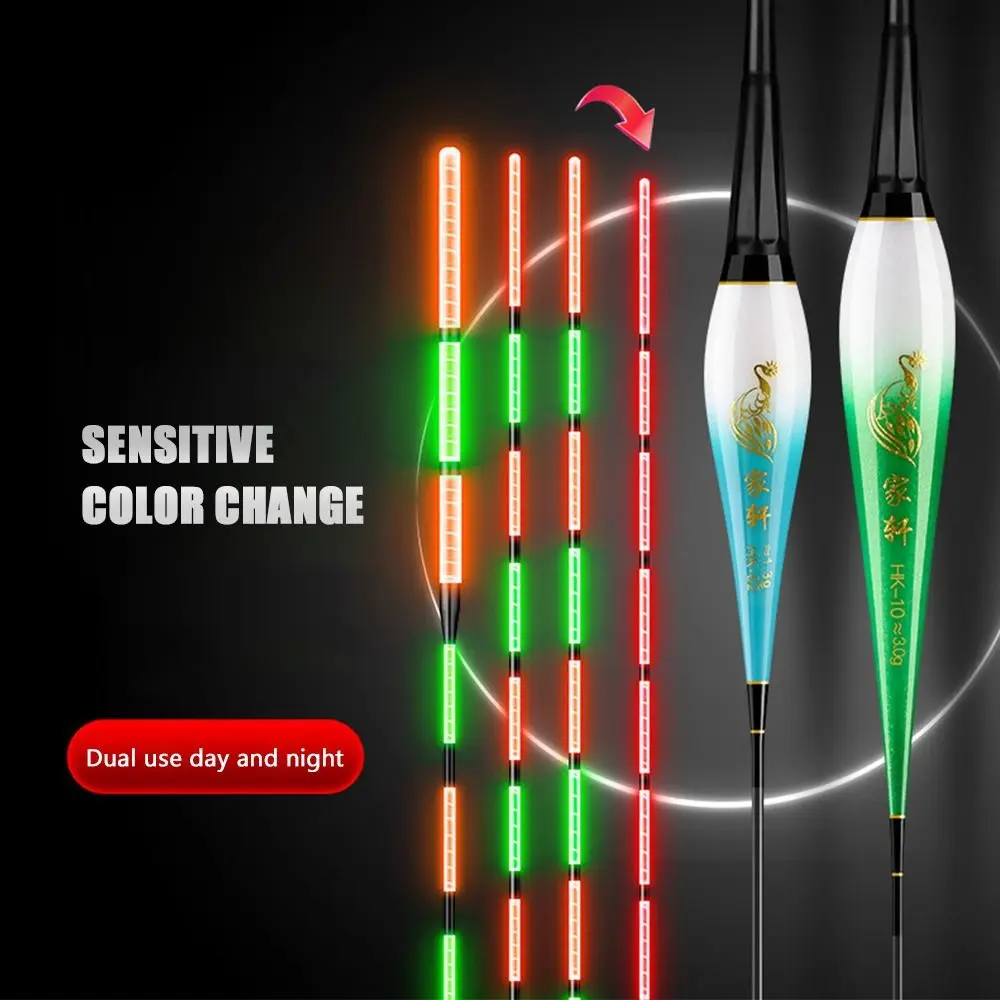 2-легкий электронный поплавок для рыбалки с длинным хвостом, нано-светильник, поплавок, скользящая трубка для дрифта, буй, ударные поплавки для рок-рыбалки, ночная рыбалка
