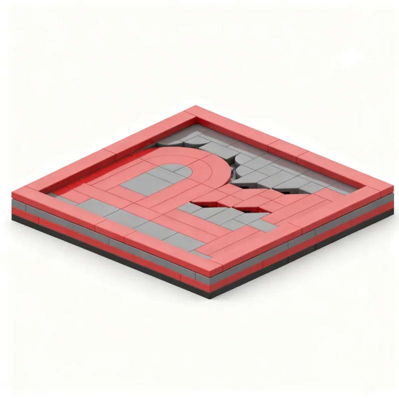 111pcs MOC Gear Houseware Rutgers University Coaster Model Building Blocks Architecture Toys Idea Education Christmas Gift Brick