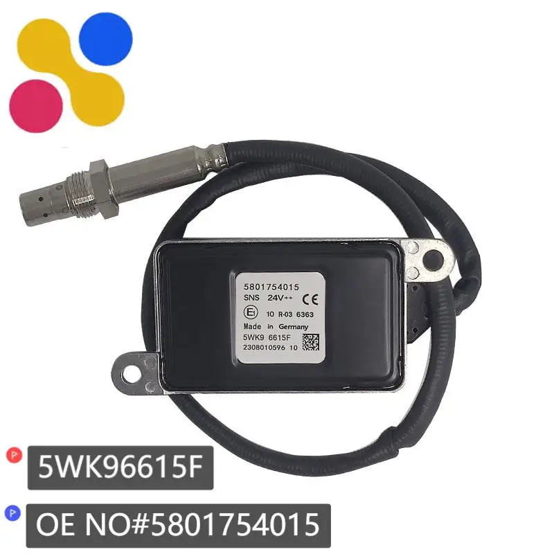 

High Quality 5WK96615F 5801754015 New NOX Nitrox Oxygen Sensor For IVECO Truck 24V 5801424181 5WK9 6615F Nox Sensor
