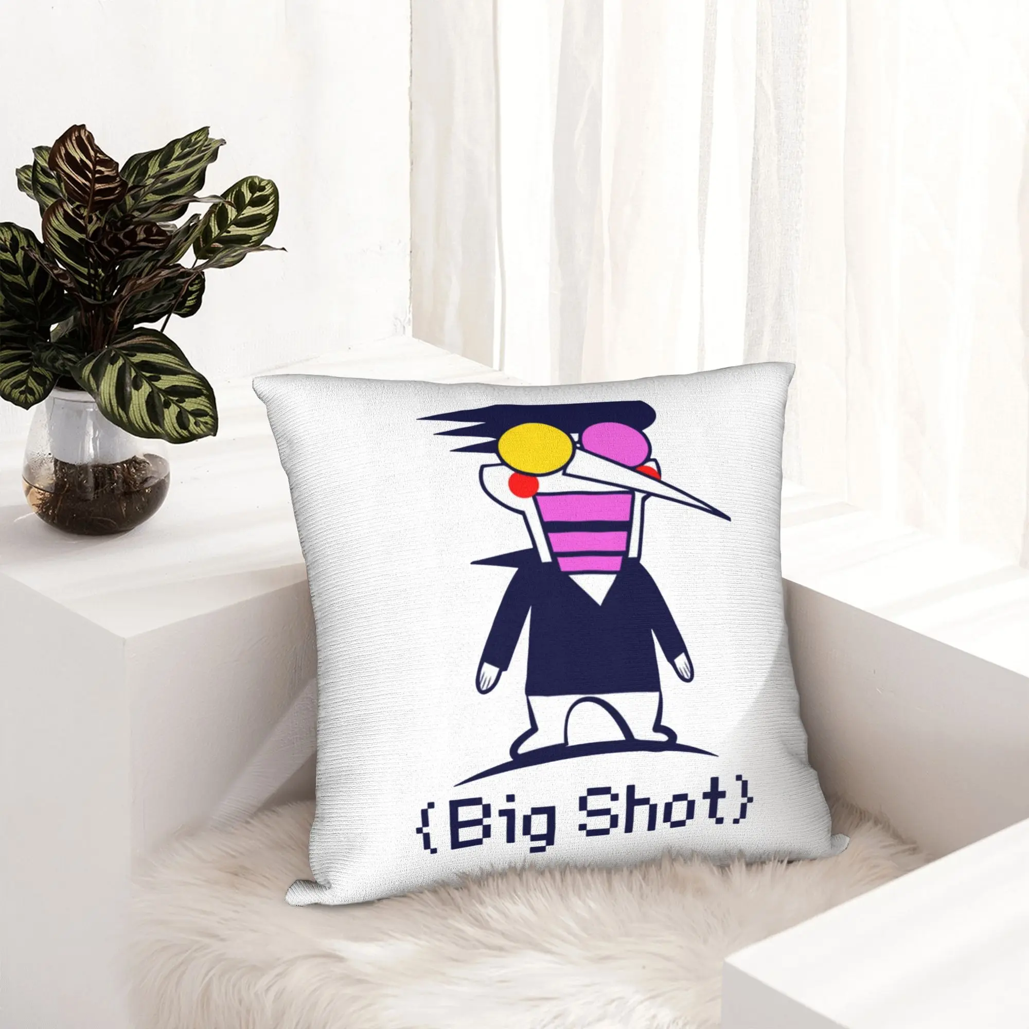 Deltarunes Spamton Pillowcase Printed Cushion Cover Decorations  Throw Pillow Case Cover Home Zipper