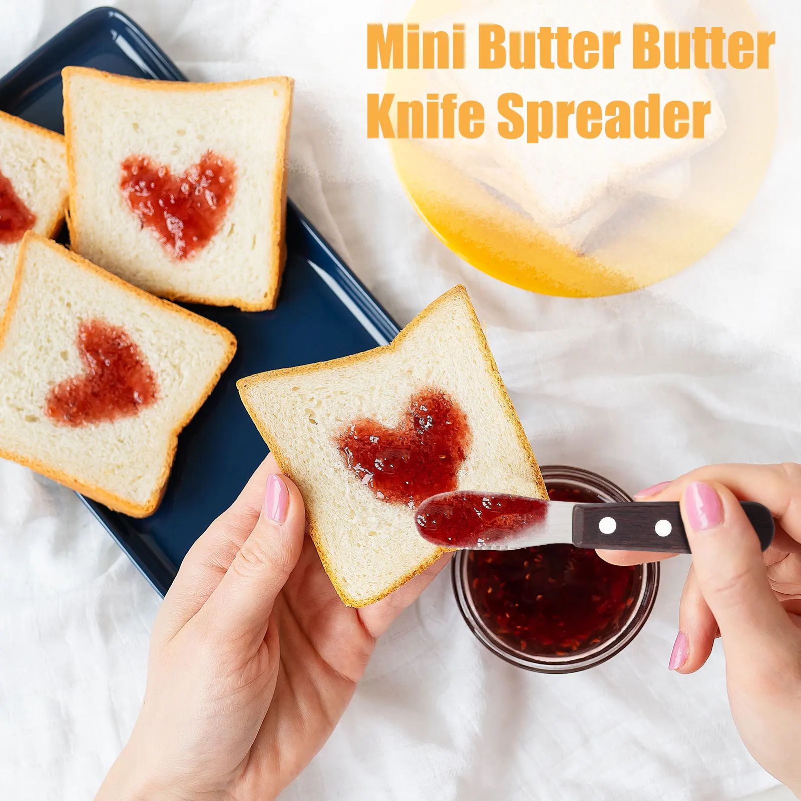 Mini Stainless Steel Spatula  Knives Breakfast Sandwich Bread Toast Cheese Slicer Spreader Butter Spatula Knife  Kitchen Gadgets