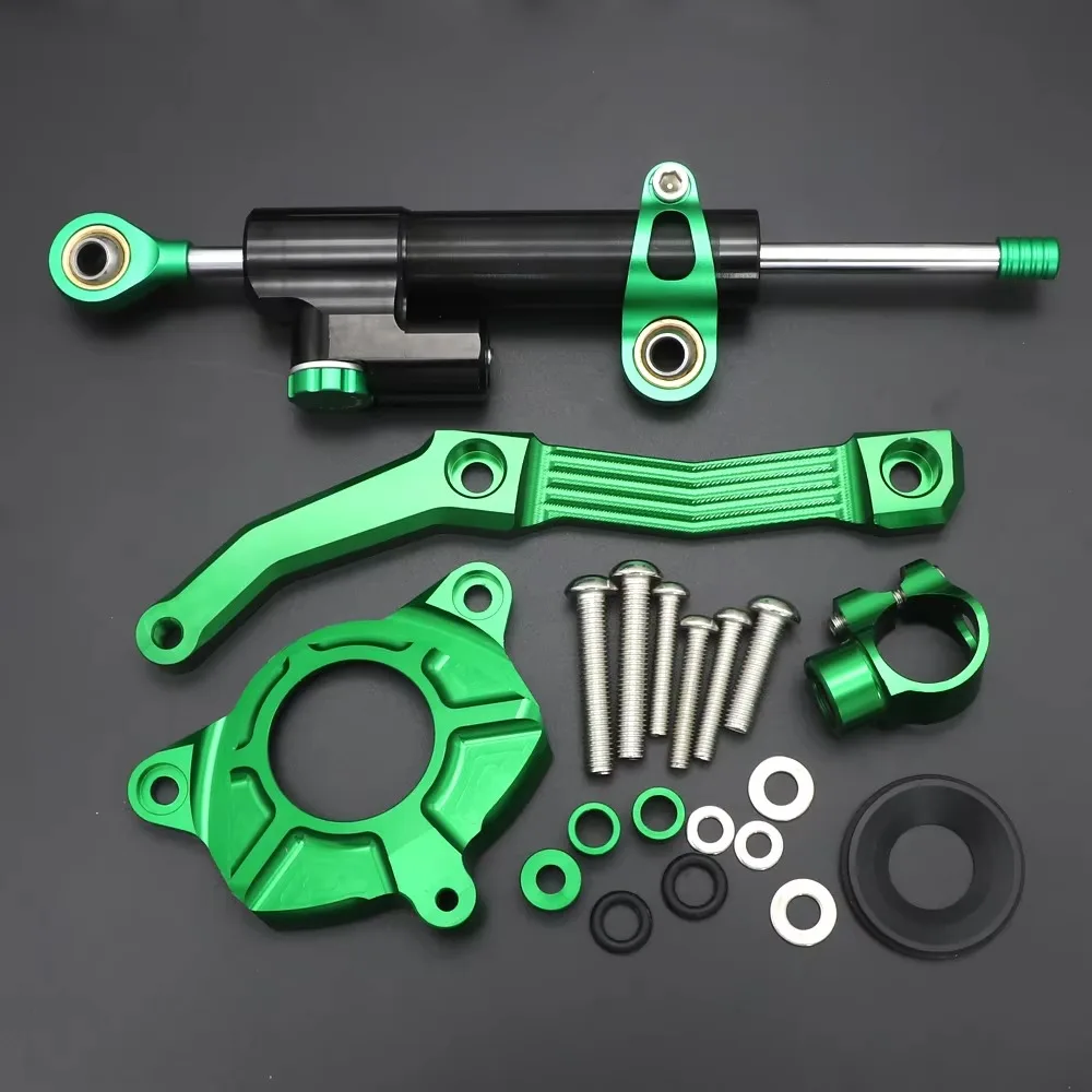 2010 2011 2012 2013 المثبط عدة CNC دراجة نارية استقرار التوجيه المثبط تصاعد قوس دعم كيت لكاواساكي Z1000 Z 1000 #5