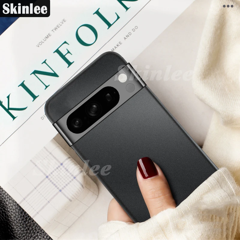 Skinlee For Google Pixel 8 Pro Case Matte Texture Solid Color Soft Cover For Google Pixel 8 Anti-fingerprint Back Coque