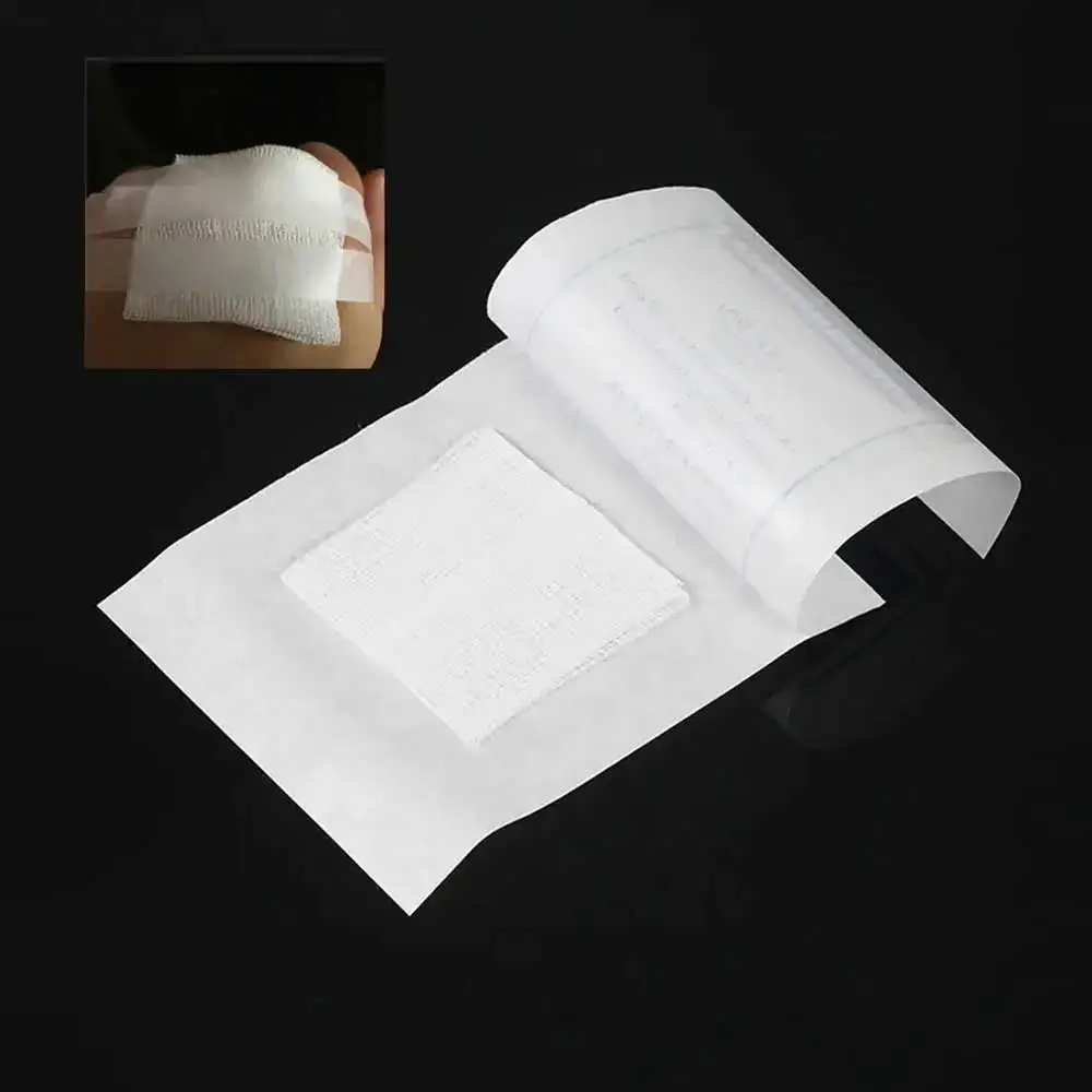 20Pcs 8-Layers Sterile Medical Gauze Pad Individually Cotton First Aid Waterproof Wound Dressing Wound Care Supplies 5/7.5/10cm