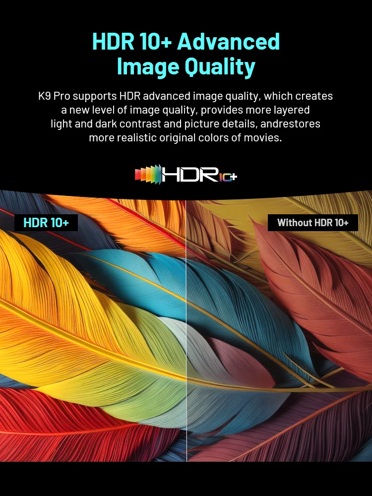 Kinhank Super Console K9PRO Android TV 12.0 صندوق لـ 8K @ 60FPS مع ملصق جداري WIFI6 HDR10 + HLG التوصيل والتشغيل HD مشغل الأفلام