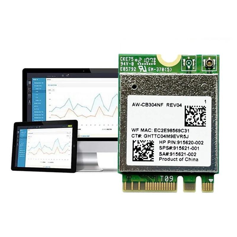 AW-CB304NF RTL8821CE Wireless Network Card 2.4G/5G Dual Band Bluetooth 4.2 433Mbps 802.11AC Laptop IPC Network Card