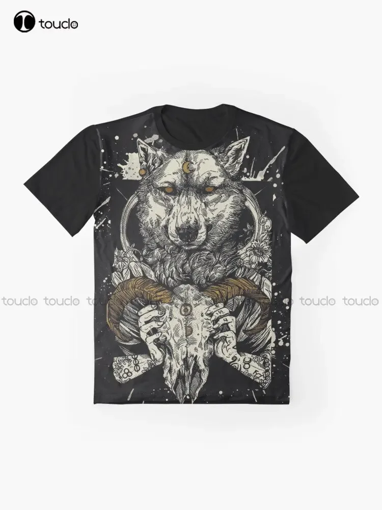 Witchcraft Wolf Werewolf Graphic T-Shirt Custom Aldult Teen Unisex Digital Printing Tee Shirts Custom Gift Xxs-5Xl Streetwear