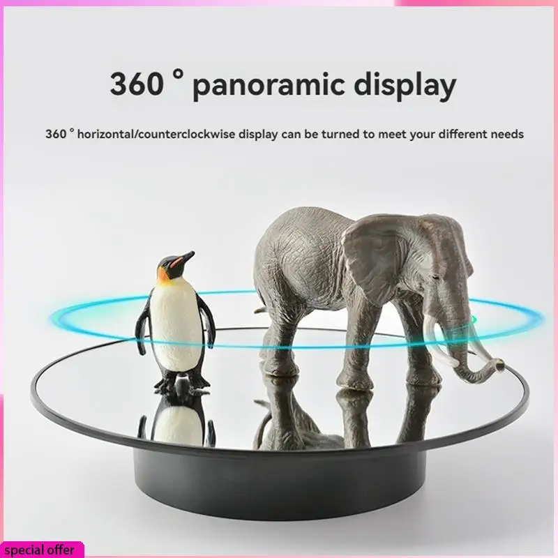 

A64Z Моторизованная вращающаяся подставка для дисплея Электрический поворотный стол, вращающаяся на 360 градусов основа для фотографии, ювелирных изделий, 3D-модели