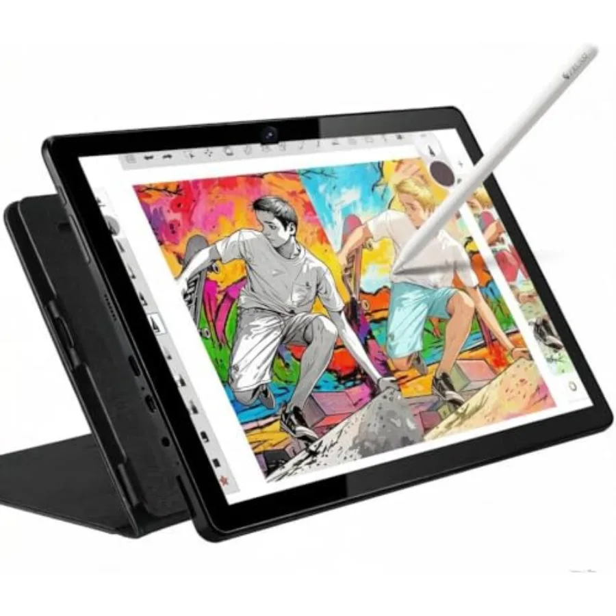 

Drawing tablet for artists students beginners: 10.1-inch FHD screen standalone octa-core CPU pre-installed apps tutorials black