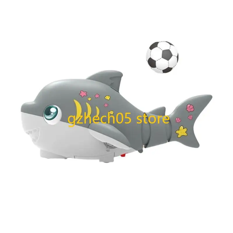 

D55E Blowing Ball Clawling Shark Toy для ребенка и малыша с автоматическим предотвращением препятствий Fun Light Effect игрушка