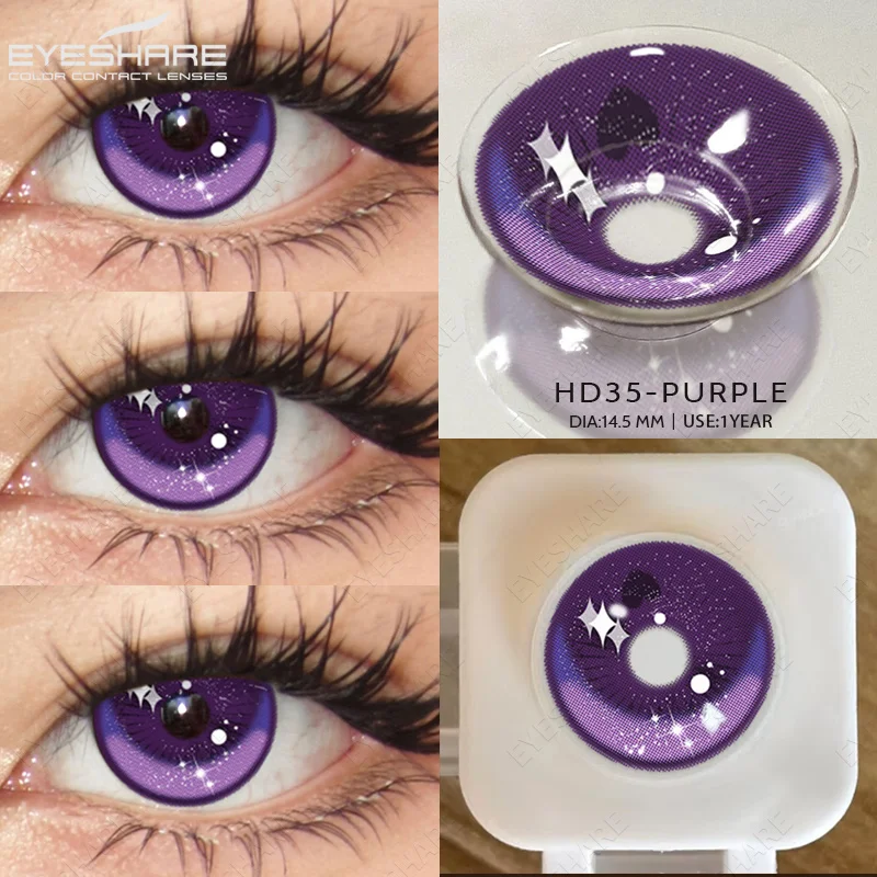 EYESHARE Anime-Zubehör Augenlinsen 1 Paar Cosplay Farbige Kontaktlinsen für Augen Verrücktes Halloween-Make-up Farbige Augenlinsen – Detail 24