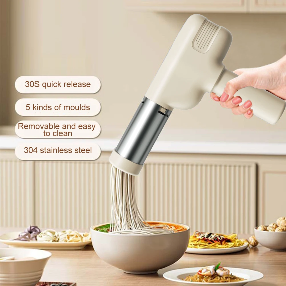 Compact and Efficient Electric Pasta Maker Enjoy the Freedom to Create Varieties of Pastas without Being Tethered to an Outlet