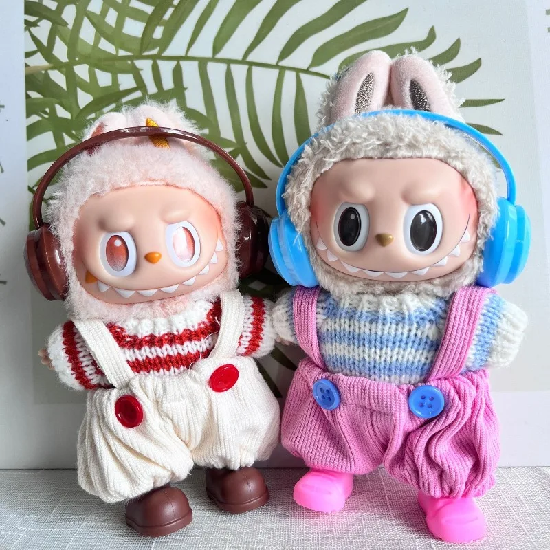 

[Baby clothes only] One, two and three generations of labubu clothes, baby clothes, earphones, overalls, four-piece set