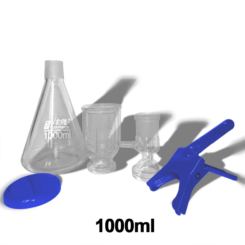 

Solvent Filtration Apparatus Set 1000 mL Glass Sand Core Vacuum Filter Unit Device With Filter Cup Laboratory Supplies