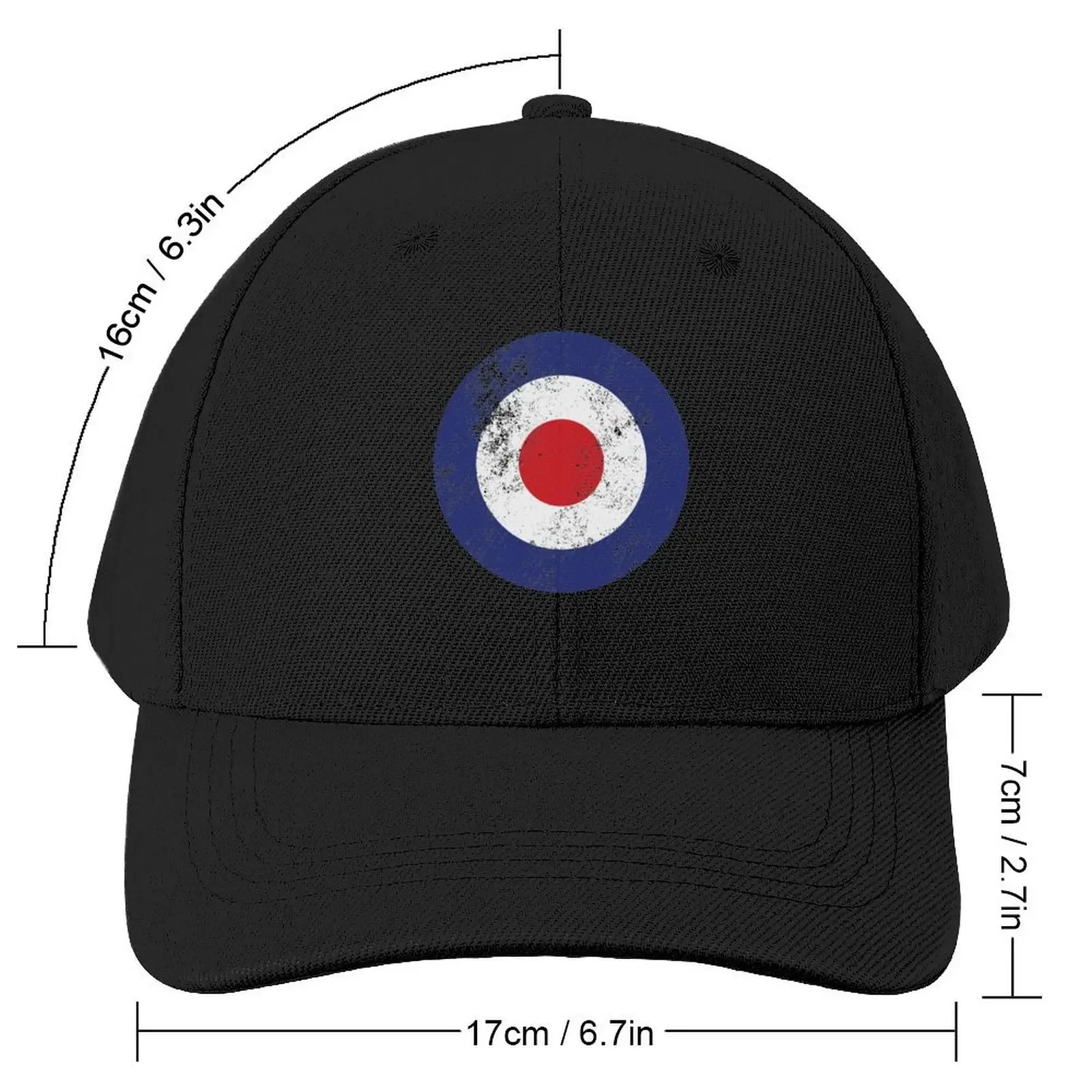 RAF Type D Roundel - Mod Target Logo Baseball Cap hiking hat Mountaineering Luxury Cap cute Mens Caps Women's