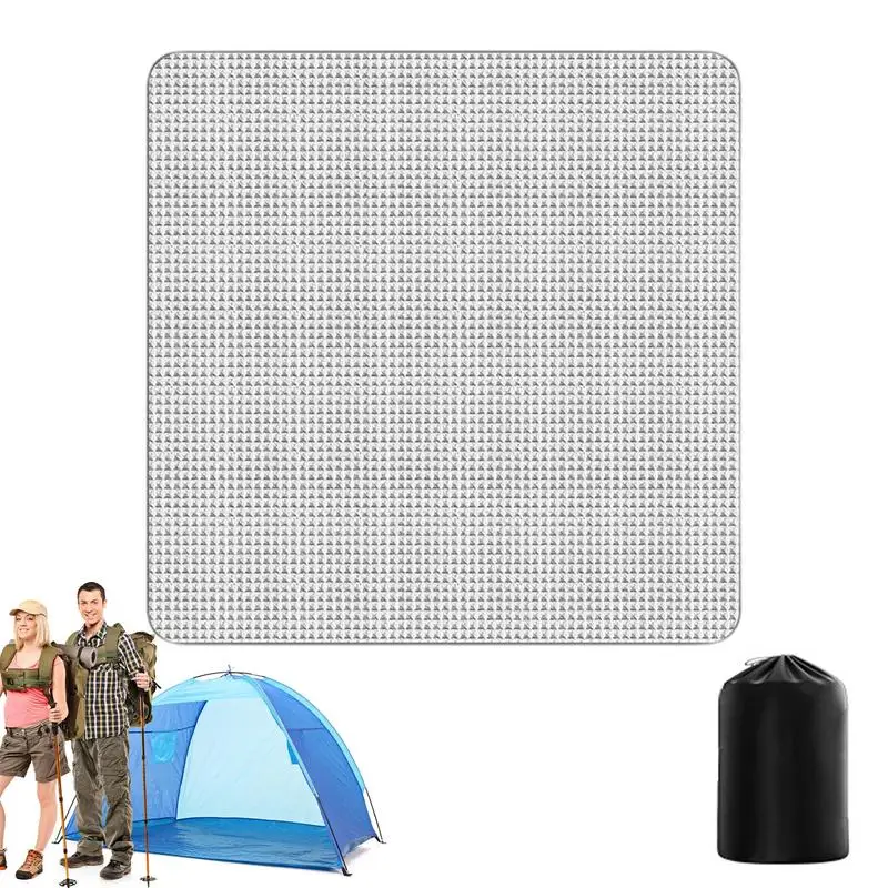 Outdoor Camping Moisture-proof Mat Picnic Mat Portable Waterproof Tent Mat Lawn Beach Floor Sleeping Mat Aluminum Foil EVA Mat