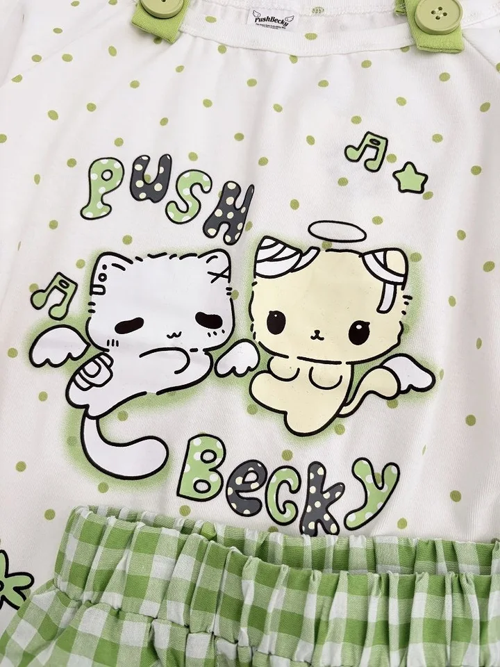 Japanese Otaku Girl Sweet Cute and Fresh Short Sleeved Tshirt+