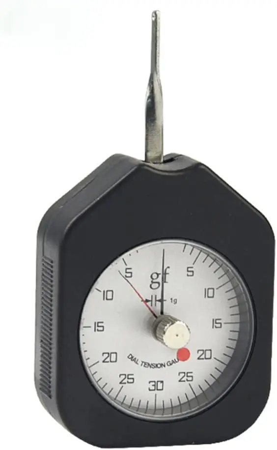 

Dial Tension meter tester Gauge Tensionmeter Gram Force Meter with Max Measured Value 30g