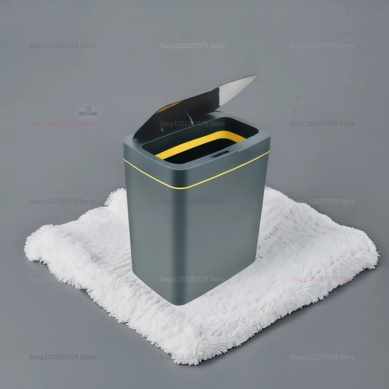 15L Touchless سلة المهملات الذكية مقاوم للماء الاستشعار سلة المهملات السيارات ختم المطبخ الحمام غرفة نوم حاوية النفايات الحديثة