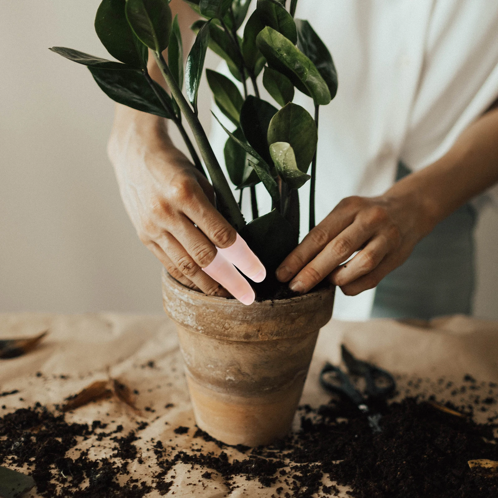 سيليكون حماية الاصبع يغطي قابلة لإعادة الاستخدام مكافحة ارتداء قطع مقاومة عدم الانزلاق للبستنة المطبخ إصلاح العمل الرعاية الصحية #5