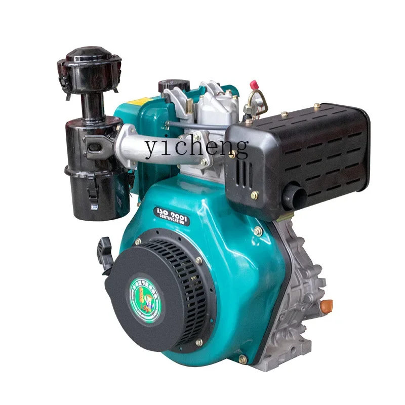 TQH agricultural single-cylinder spline Kaima hand-pulled air-cooled diesel engine rotary tiller micro-tiller agricultural