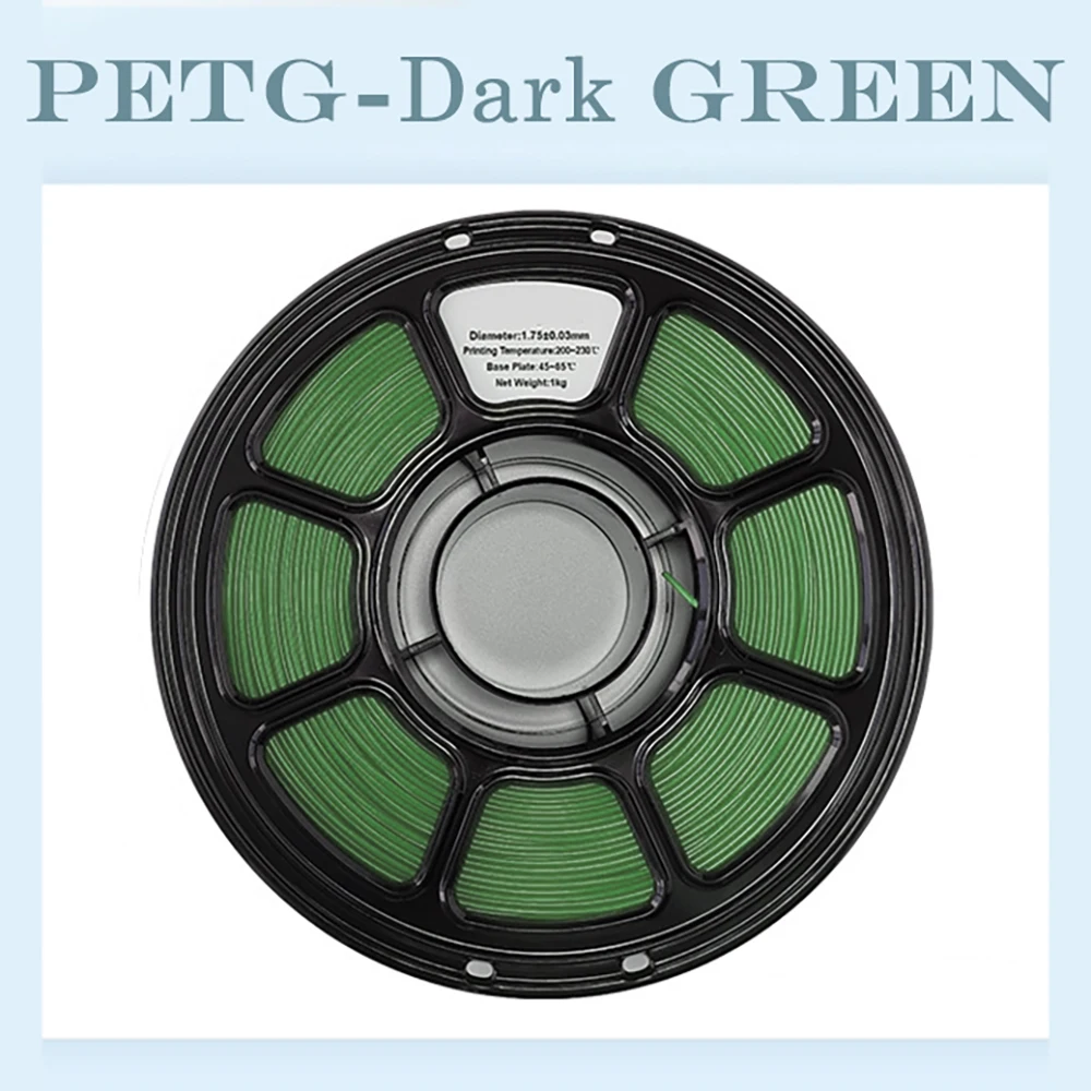 Tideboom 3D PLA/PETG-filament 1,2KG Hoge snelheid 3D-printerfilament Hoge stroomsnelheid Mat effect 3D-printen Mateial Pla dij Matecia Skol Alla Alla Byd Vara