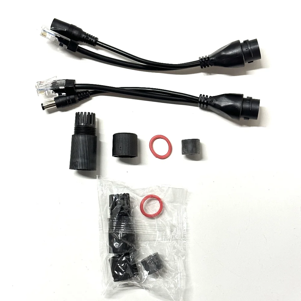 POE Cable Passive Power Over Ethernet Waterproof Outdoor POE Splitter Adapter Cable Power Supply Module 12-48v for IP Camera