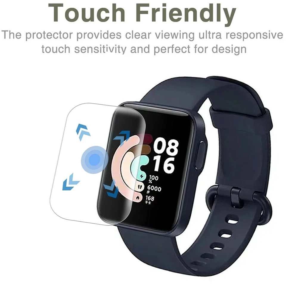 Soft Hydrogel Protective Film For Redmi Watch 2 3 Lite 3 Active Screen Protector For Xiaomi Mi Watch Lite Color 2019 poco watch