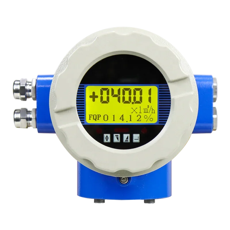 DN80 electromagnetic flow meter rubber liner SS316L electrodes DC24V magnetic flow meter DIN PN16 flange