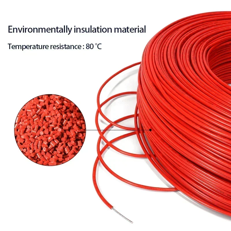 2~50M UL1007 Single Core Electronic wire 26 24 22 20 18 16 14AWG  LED Line Equipment PVC Insulation Tinned Plating Copper Cable