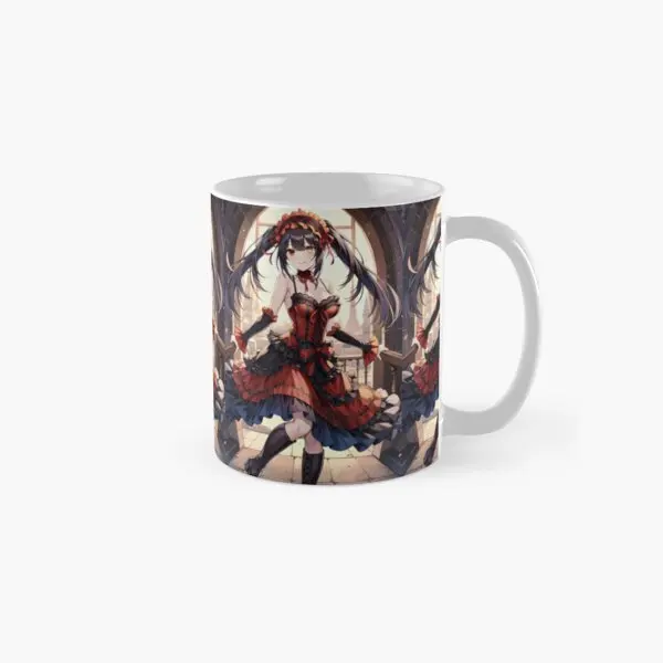 Kurumi Tokisaki Waifu Classic  Mug Simple Printed Design Coffee Cup Picture Drinkware Gifts Photo Handle Round Tea Image