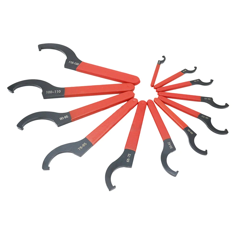 

1PC Comfort Grip Hook Wrench Spanner 1 Piece 18-72mm Tool holding Top Treatment For Round Nut C Type