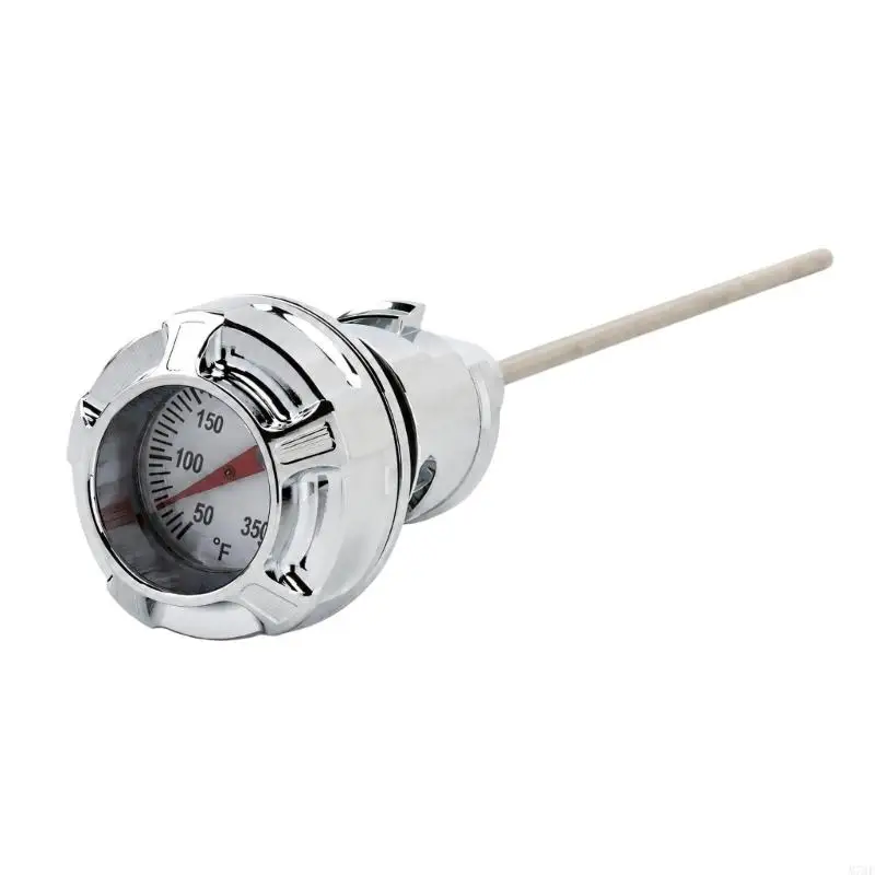 M76E Analog Motorcycle Oil Reader Dipstick with Threaded Aluminum Cap for FXBR FXLR 2018-2023 Routine Oil Monitoring and Service