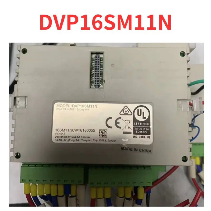 Second-hand    DVP16SM11N   PLC module   test  OK     Fast Shipping