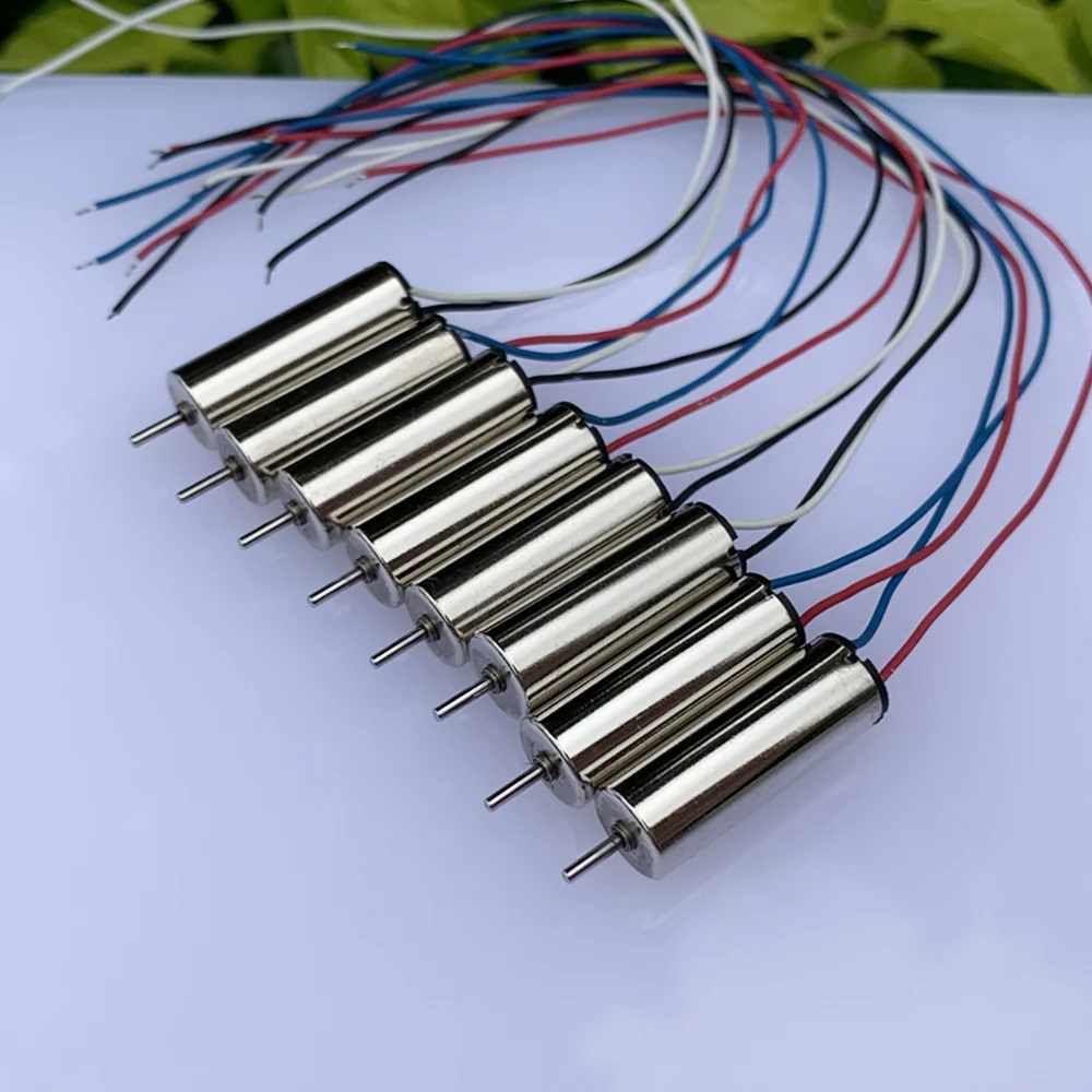 2PCS DC 3.7V Mini 720 Model Helicopter Coreless DC Motor Tiny Mini Ultra High Speed  Four-axis Aircraft RC Drone Quadcopter