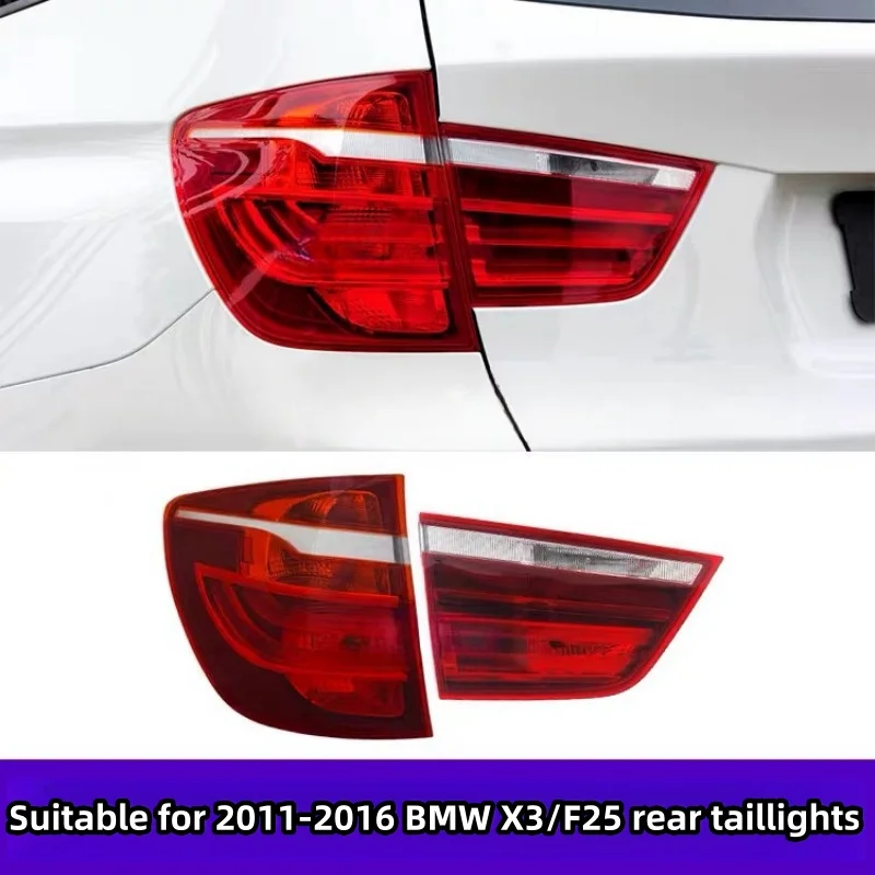 For BMW X3 F25 2011-2016 Car Rear LED Tail Light Tail Lamp Stop Brake Light Taillights 63217217313 63217217314