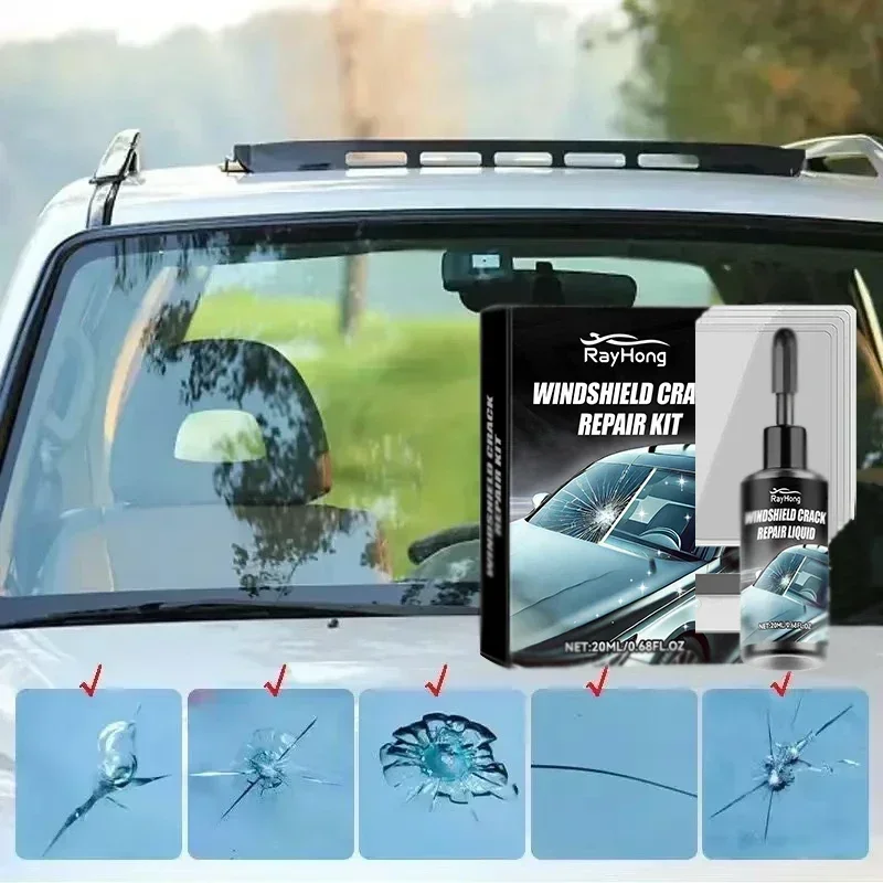 

YINGQI19 комплект для ремонта треснутых стекол, 30 мл, нано-жидкостный наполнитель для ветрового стекла автомобиля, быстродействующая жидкость для восстановления царапин на ветровом стекле F