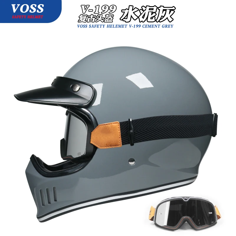 

Vintage Full Face Helmet Motocross Downhill Casque Moto Cross Motorbike Casque Sun Brim 헬멧반모 Capacete Scooter Helmets Kask DOT