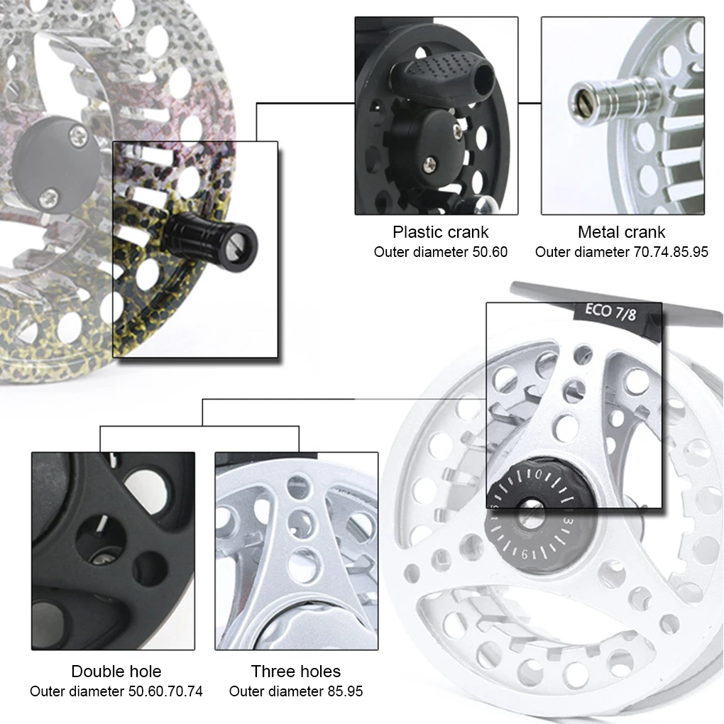 

Fly Fishing Reel Replacement Spinning Wheel Tackle Seawater Sea Reels Accessory for Professional Fisherman Type 4