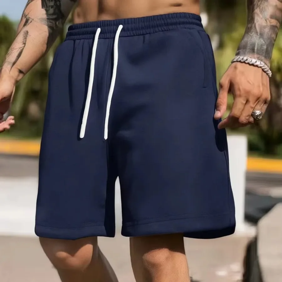 

Мужские однотонные шорты для бега, фитнеса, активного отдыха, велоспорта, покупок, отдыха, спорта