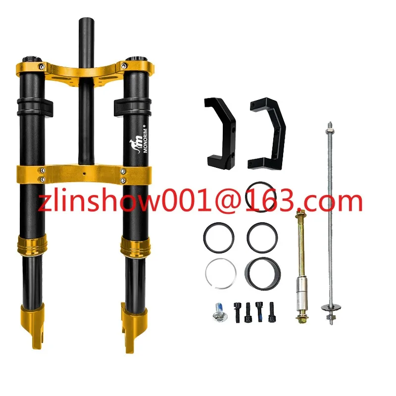 front fork air shock absorption is suitable for DYU D3 +/D3F EBIKE more comfortable and safe