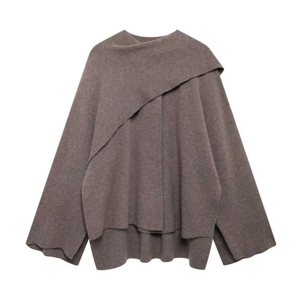 

Women's Fashion Casual Temperament Cape Coat Autumn European American Style New Arrival