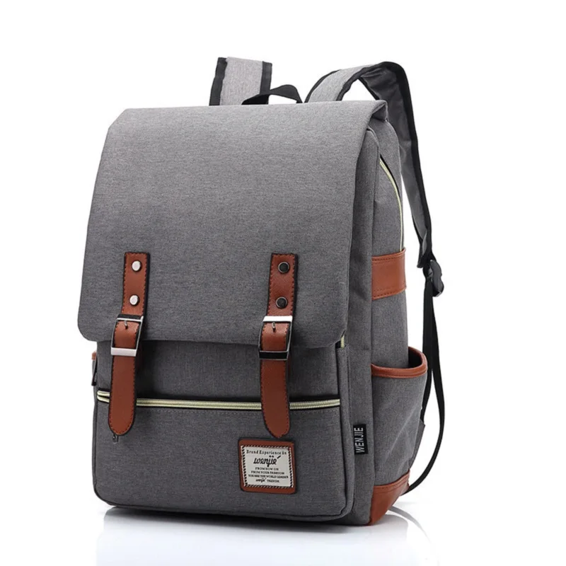 Personalized Retro Unisex Canvas Backpack Large capacity outdoor Travel Backpack Fashion Shoulder Bag for men commuter backpack