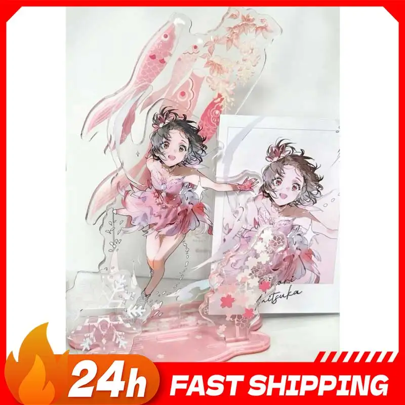 

Медилист Аниме Периферия Inori Yuitsuka Три вилки Акриловая подставка Re-ceration Yuitsuka Розовая стоячая тарелка Inori Акриловые игрушки