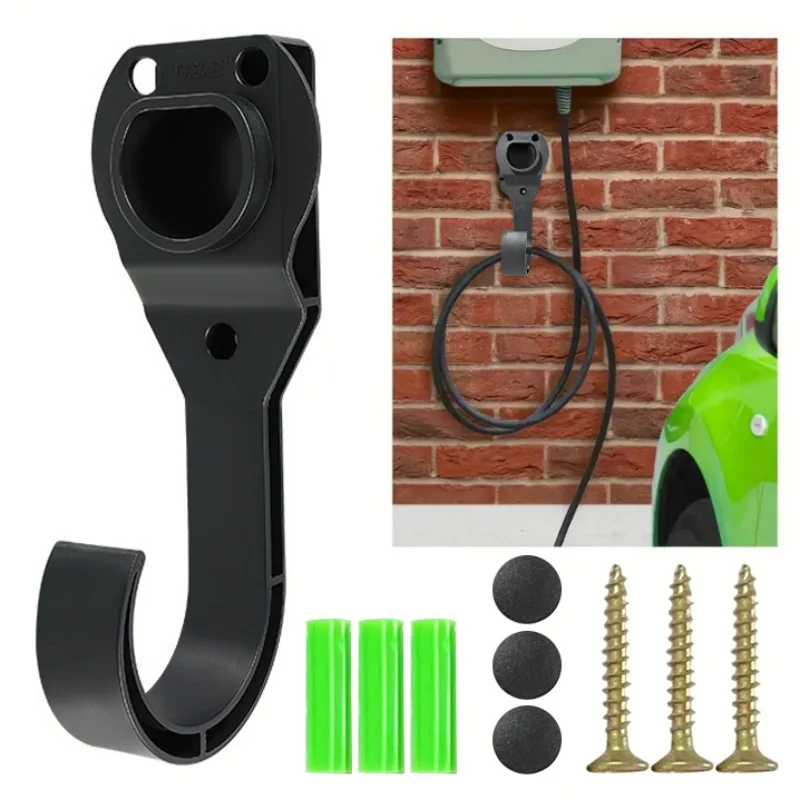 

1pcs Electric Vehicle Charging Cable Storage Hook Charging Gun Cable Organize Hanging Bracket New Energy Vehicle Car Accessory