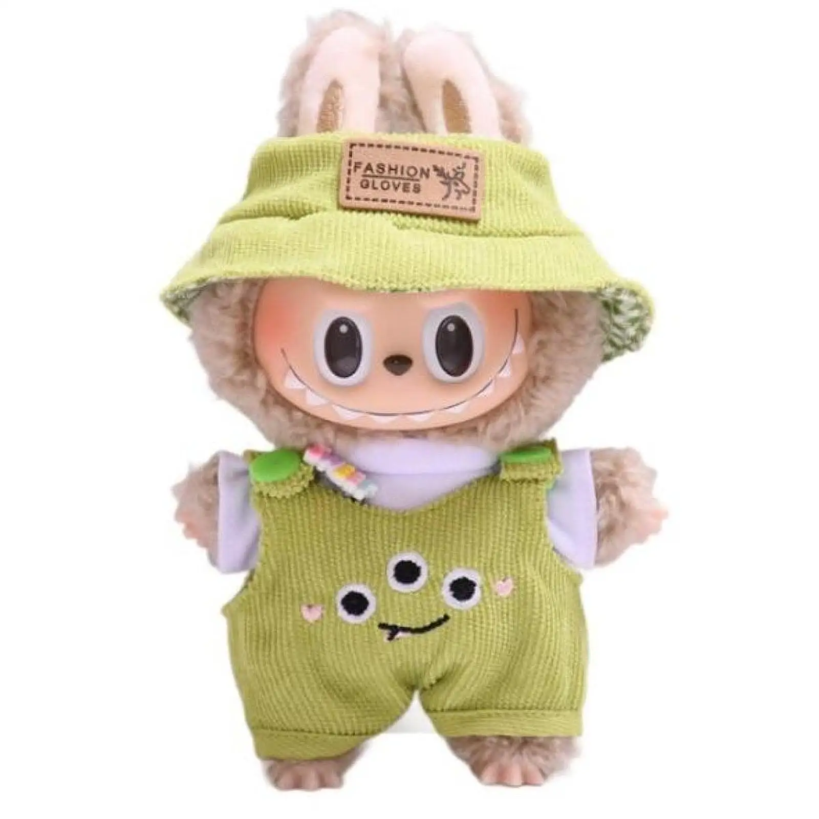 

15cm 17cm Doll Clothing Set, Overalls and Hat for Plush Dolls