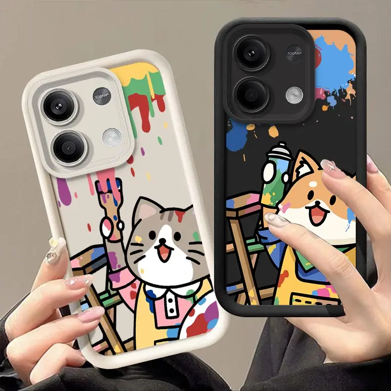 Note 13 Little Painter New Sky Eye Phone Case For Xiaomi Redmi Note 13 13Pro 12 12S 11EPro 12Pro 11 11S 12R 11Pro 10T 11SE Cover