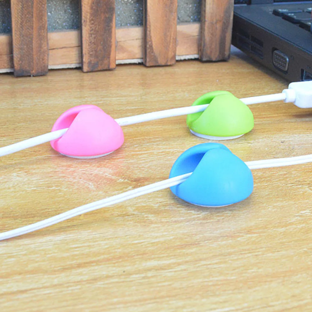 

20pcs Cable Clips Organizer Set Desk Cord Cord Clip Organizer Ties Electrical Holder Office Supplies Durable Plastic