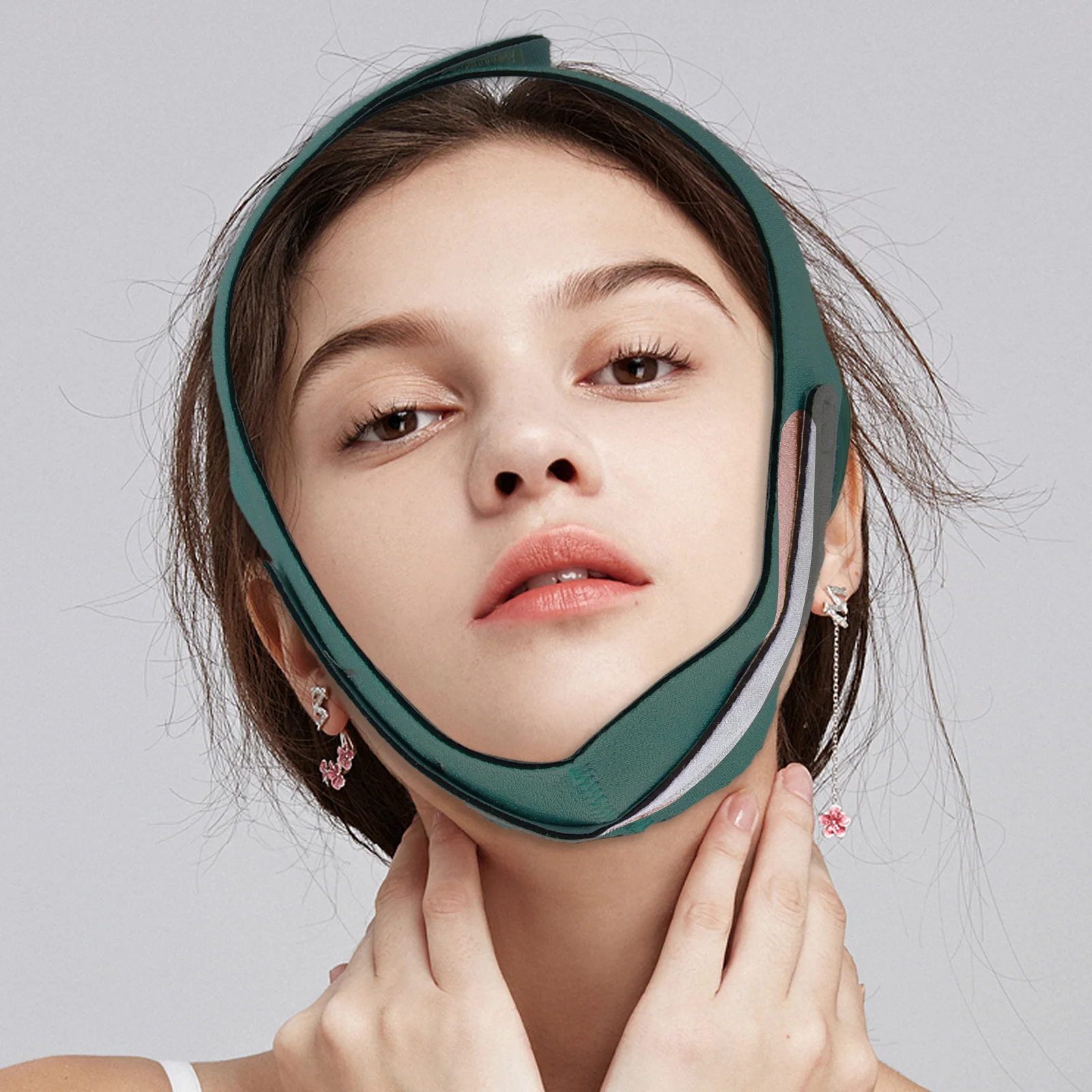 

1 Pc Breathable Face Slimming Tender Material Double Chin Reducer Mask For Sleeping